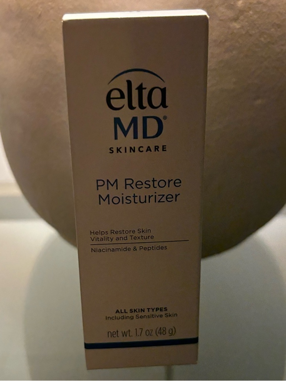 EltaMD PM Restore Moisturizer 1.7oz NEW Niacinamide Peptides Sensitive Skin